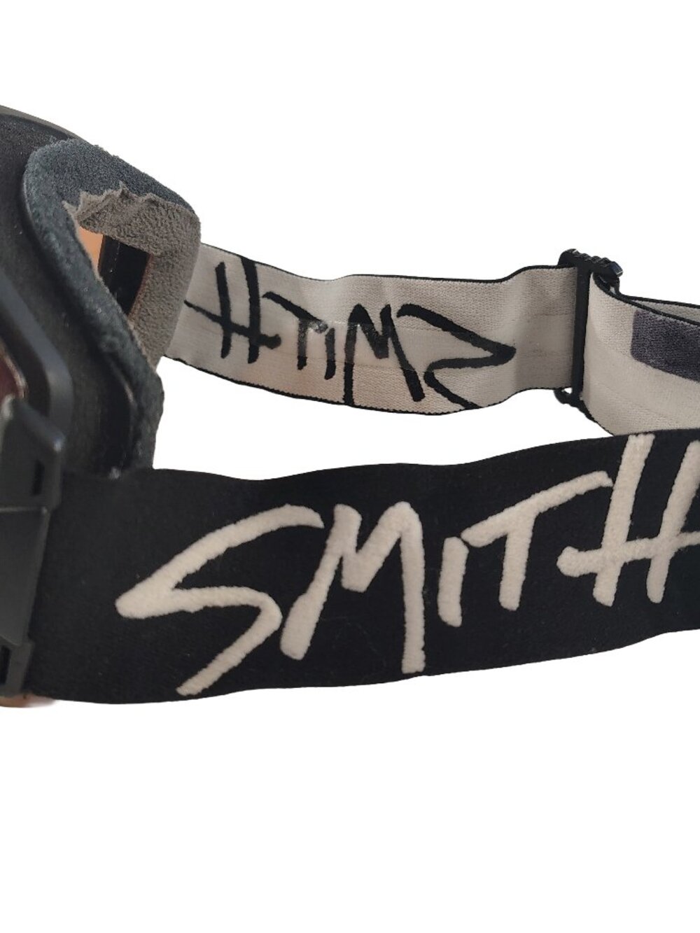 Adult Unisex Polarized Black & White Banded Smith Phenom Branded Snow Goggles